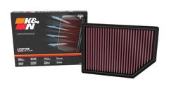 K&N front packaging of 33-5125 showing compatible models and benefits
