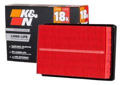 K&N front view showing filter shape and fit for quick installation