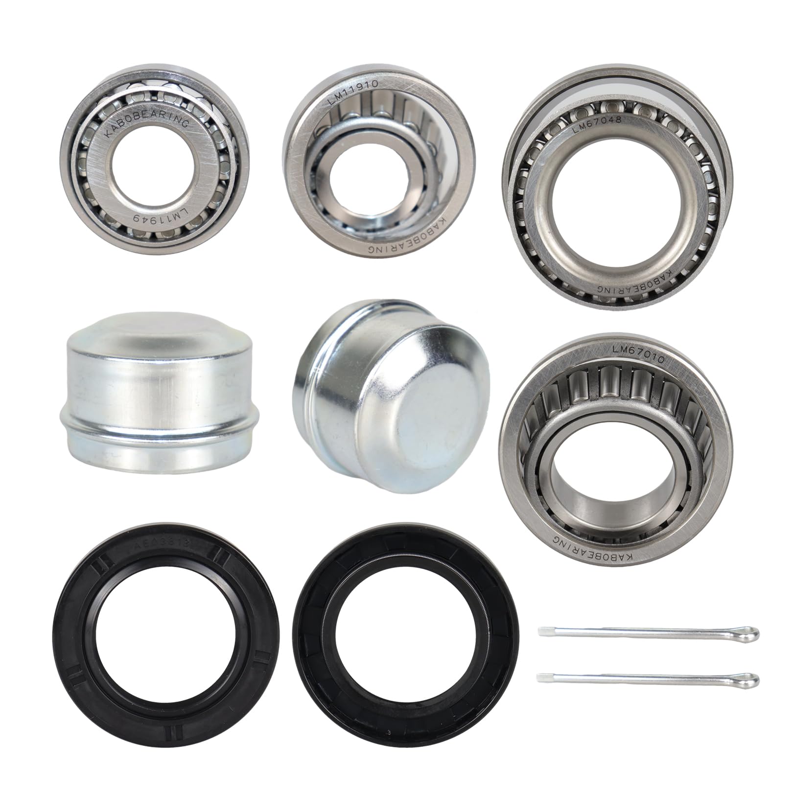KABOBEARING kit front packaging showing included bearings and seals, clear contents identification