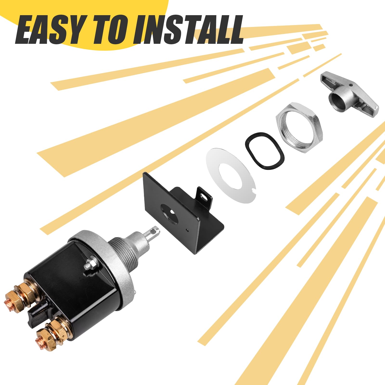 KACOLA switch installed in an RV battery compartment for easy isolation benefit