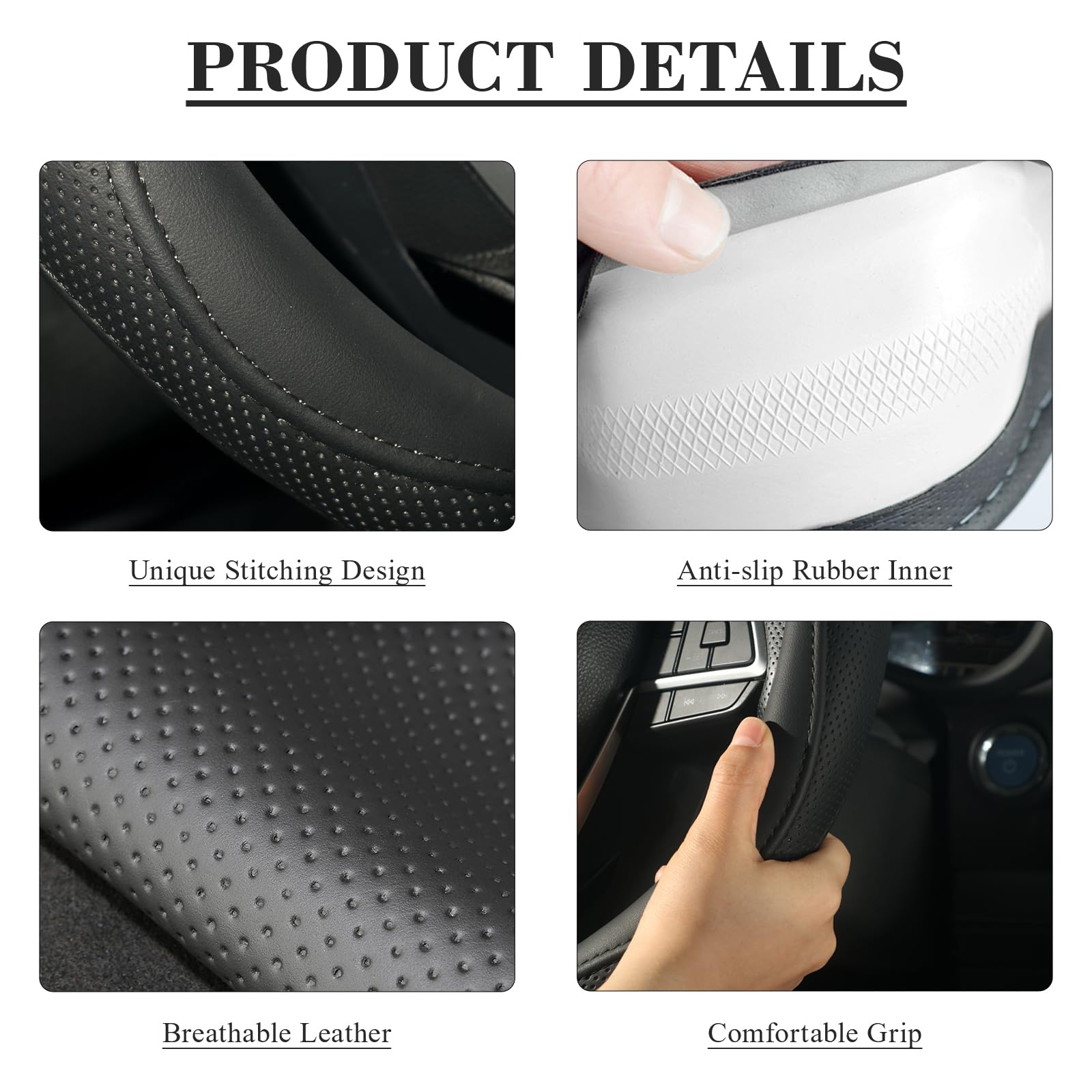 KAFEEK inner anti-slip material close detail ensuring stable control