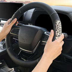 KAFEEK side profile on steering wheel demonstrating secure snug fit benefit
