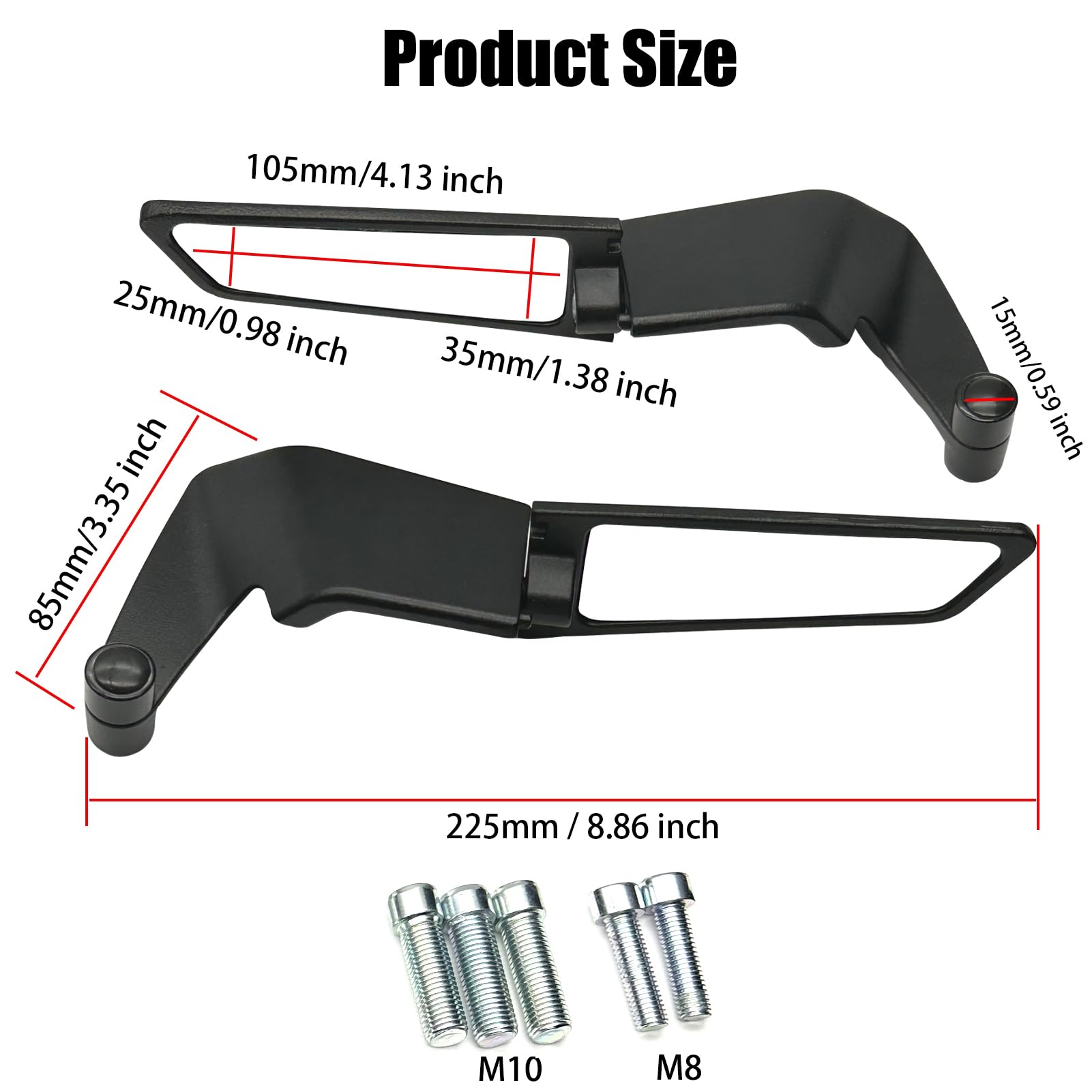 KAIQIVEM folded flat on handlebar illustrating low-drag profile and parking protection