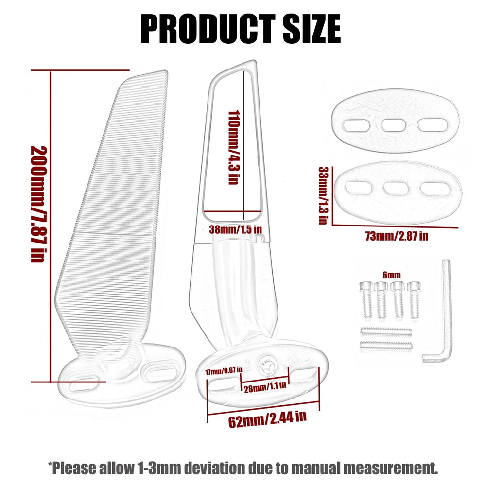 KAIQIVEM folded flat mirror profile demonstrating aerodynamic shape and protected position