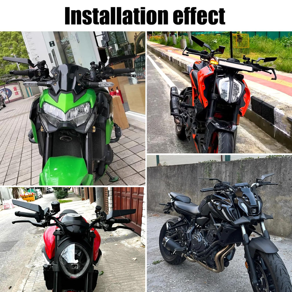 KAIQIVEM lifestyle city ride with mirror reducing wind turbulence and enhancing safety