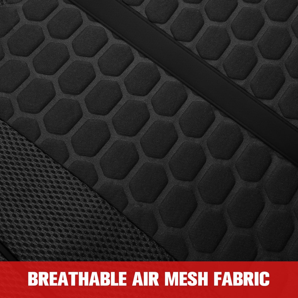 Kaisaatti seat cover next to water bottle to show scale and full-coverage protection benefit