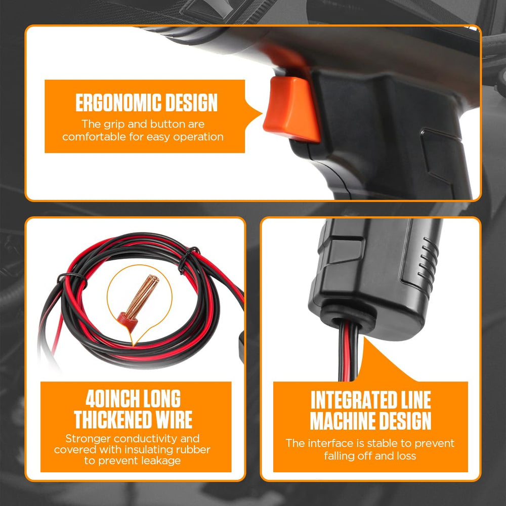KAISAL timing light laid out with 10ft lead flexible reach around engine bays