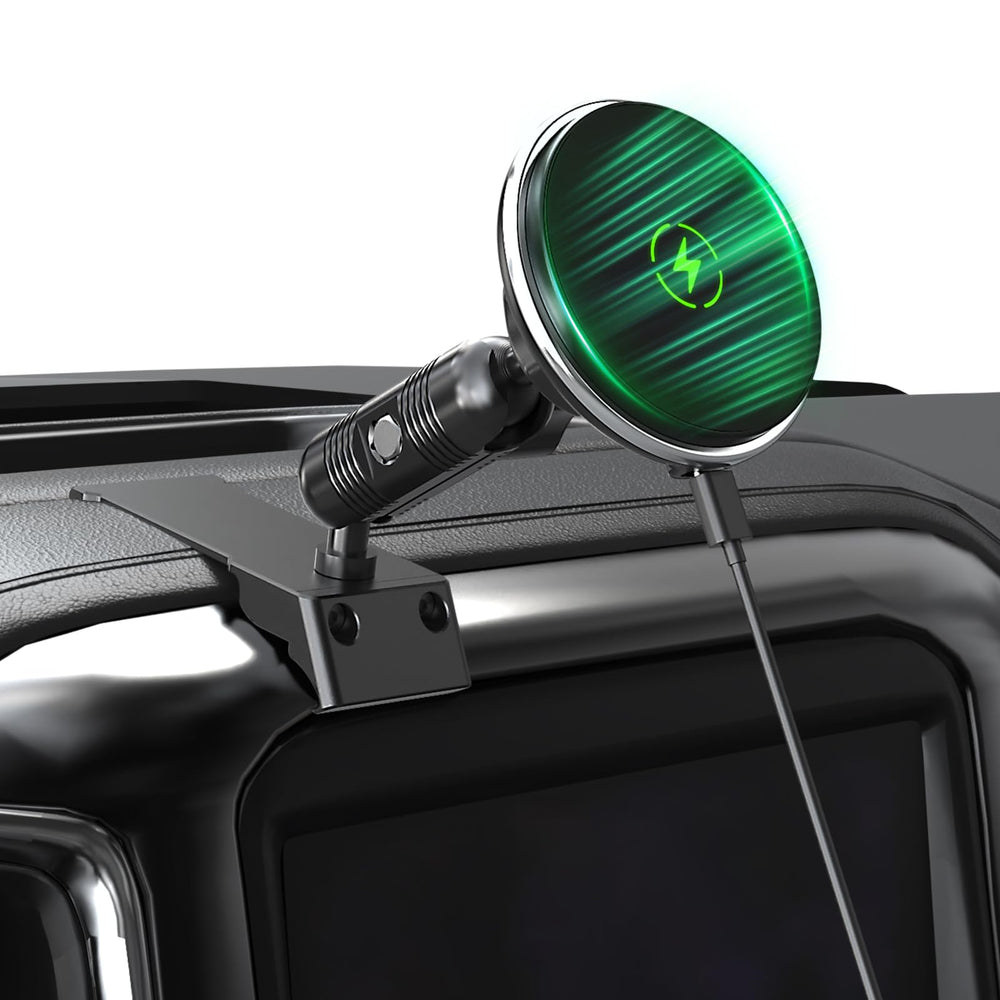 Kaishengyuan front view mounted on Chevy Silverado dash showing neat OEM fit and easy access
