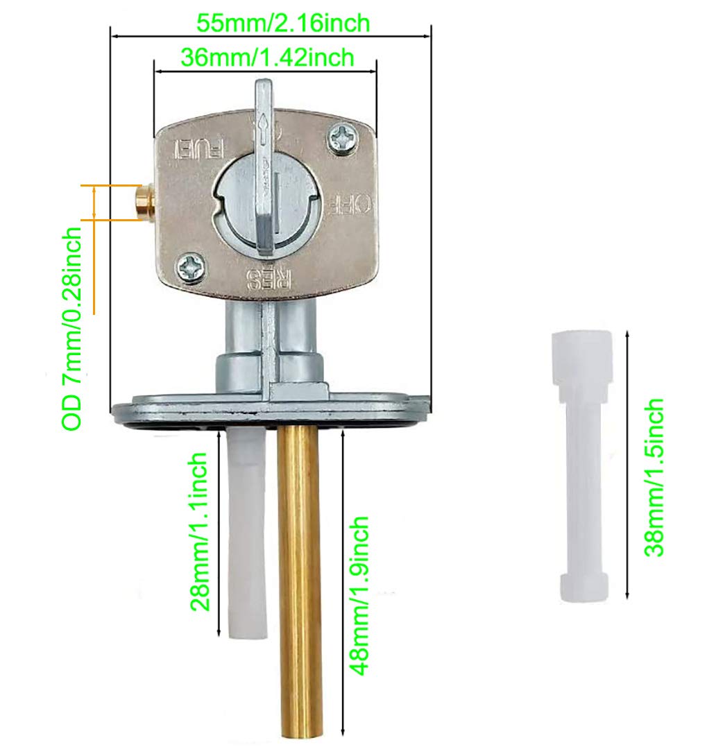 KAKO carburetor next to ruler showing 25mm intake diameter for accurate fitment