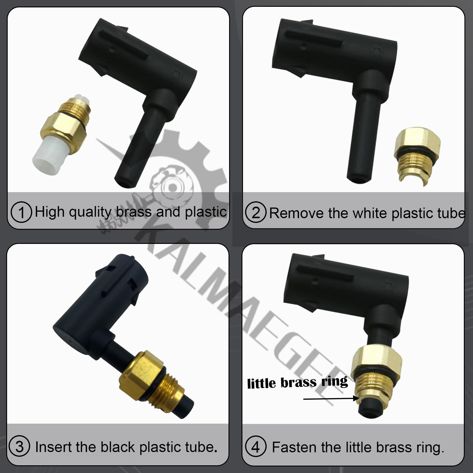 Kalmaegee close-up of elbow molding detail offering durable OEM-fit benefit