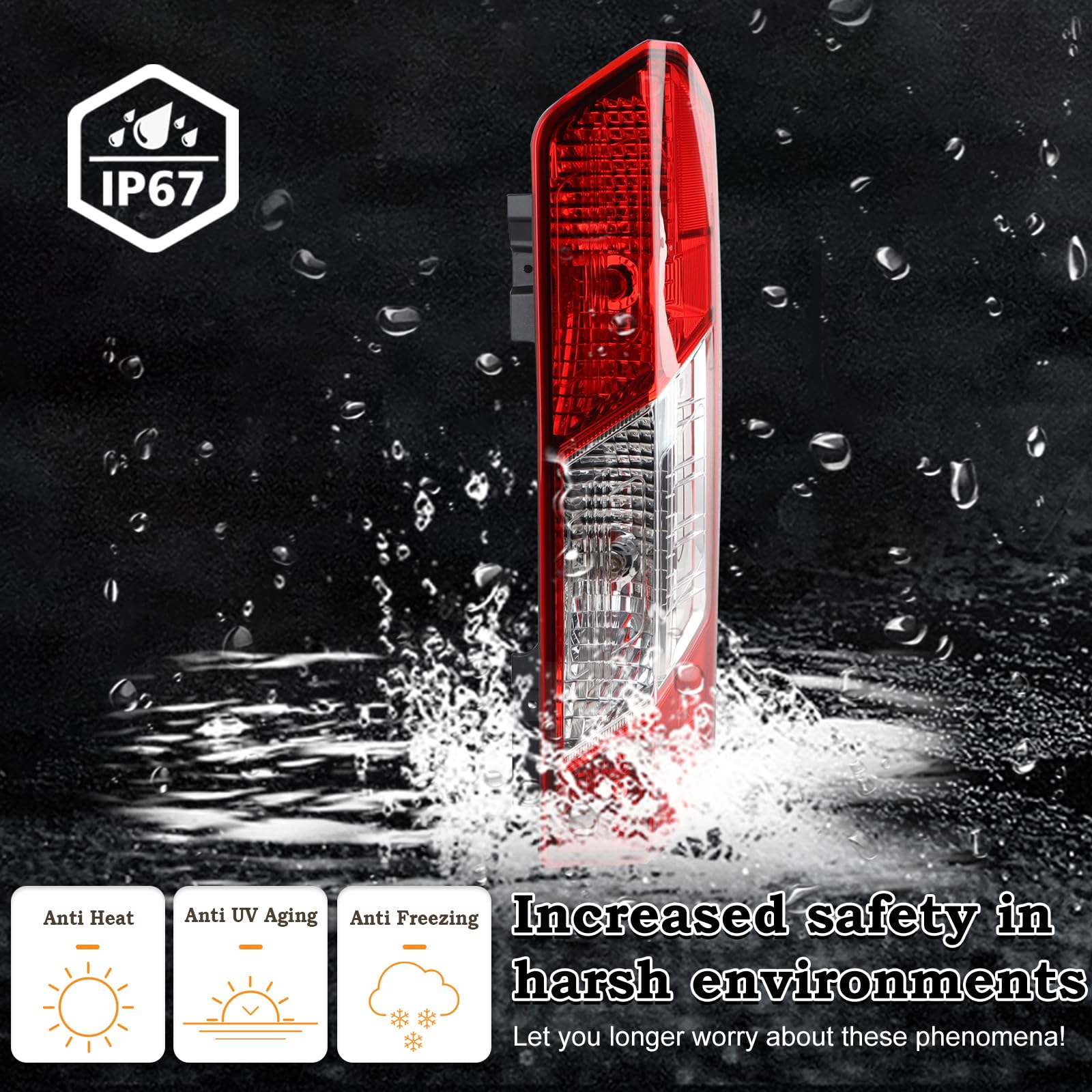 KAMDKI packaged tail light ready to ship protecting component benefit