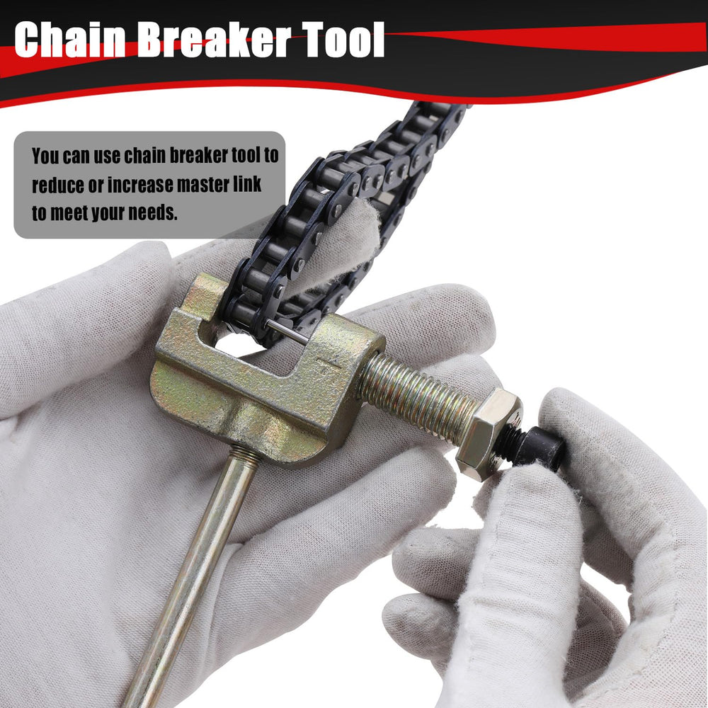 KAMIER chain breaker tool detail highlighting precision pin removal for clean link cutting
