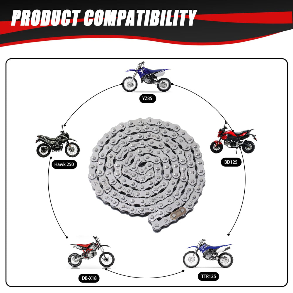 KAMIER chain closeup of link plates and rollers illustrating durable construction benefit