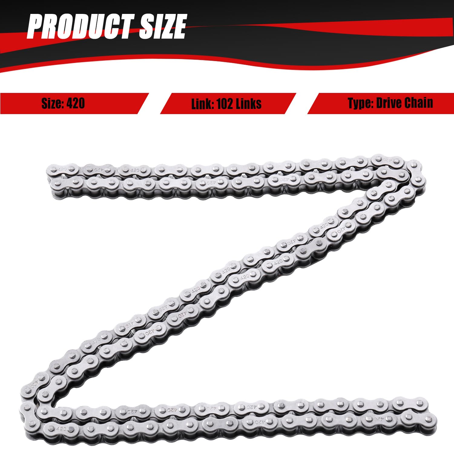 KAMIER close texture of chain rollers and plates, corrosion-resistant finish benefit