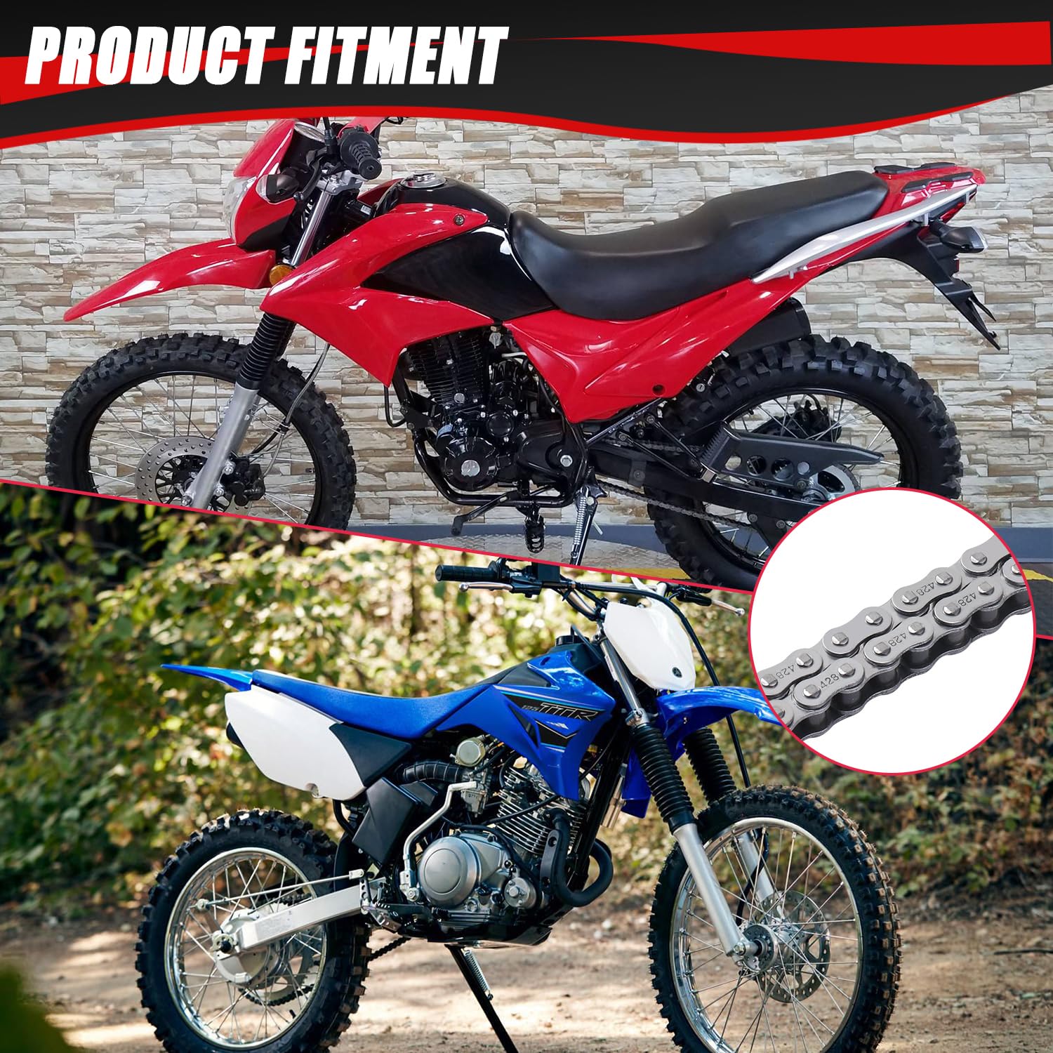 KAMIER master links set displayed with extras for convenient on‑trail repairs