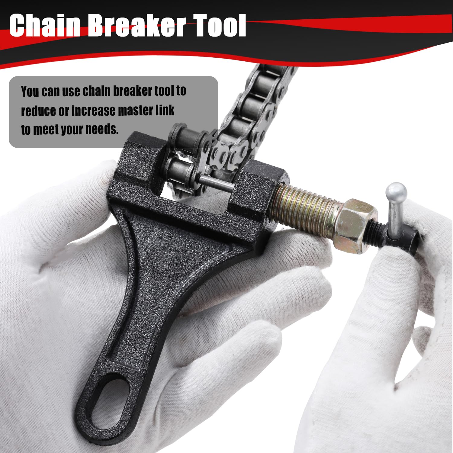 KAMIER chain mounted on sprocket showing fit on mini bike for reliable drive