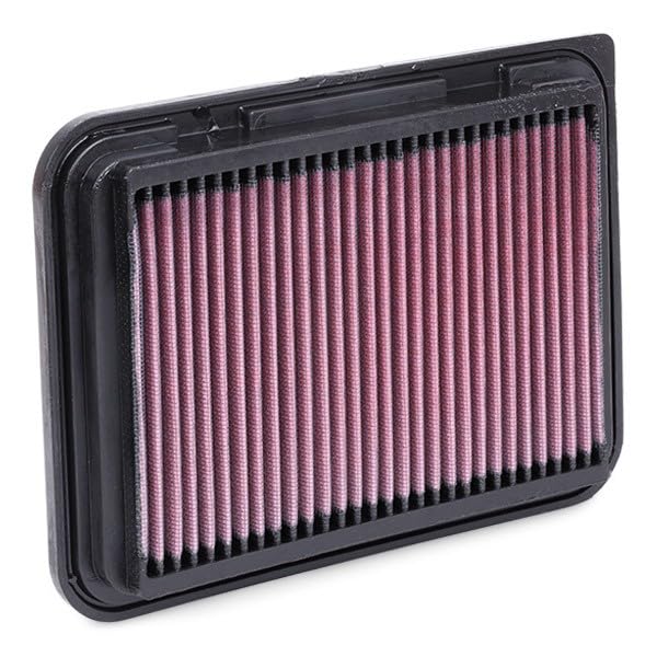 K&N filter installed in factory airbox delivering quick upgrade benefit
