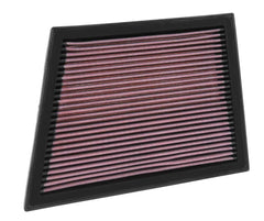 K&N filter rubber seal closeup ensuring secure factory fit