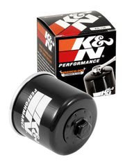 K&N KN-138 front view showing durable canister and top threads for quick fit