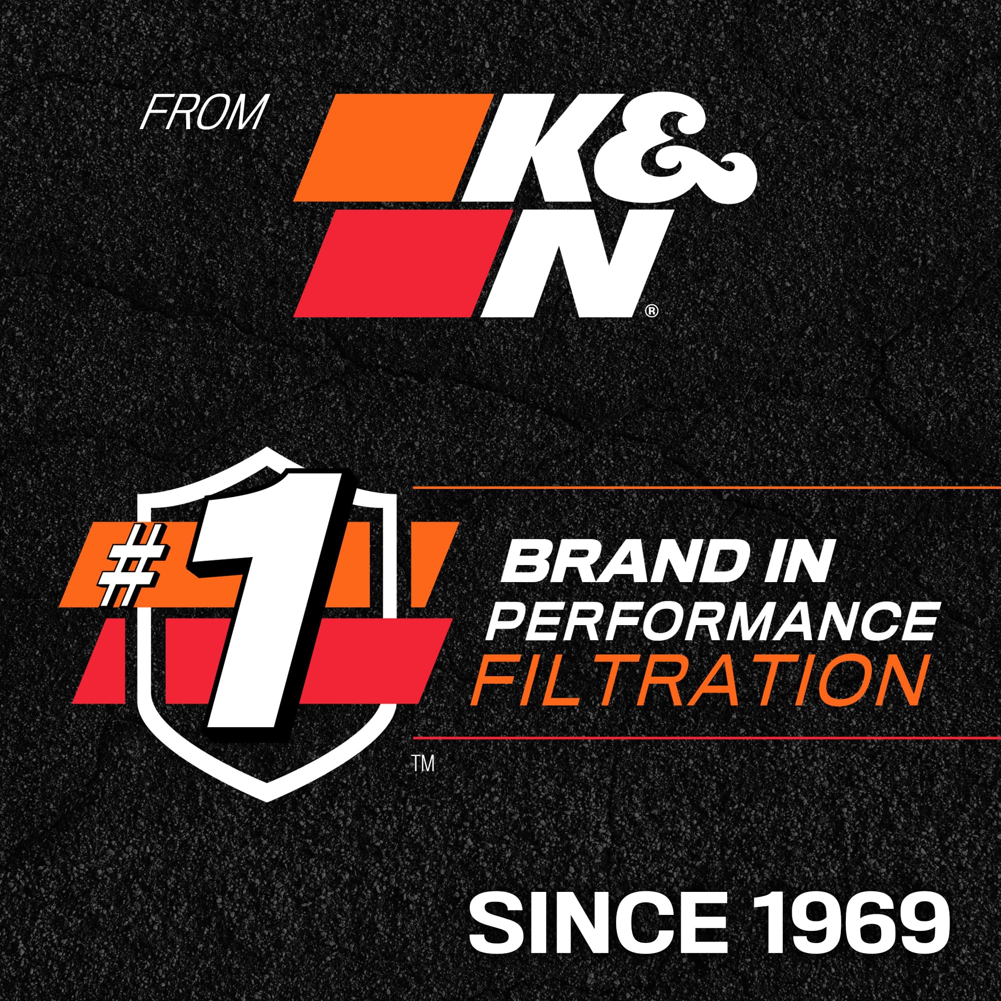 K&N filter beside open hood of compatible SUV showing practical maintenance benefit