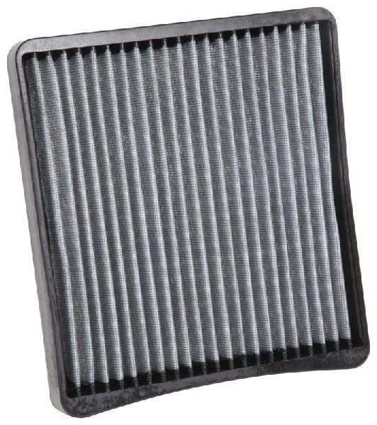K&N filter beside ruler showing VF2065 size for simple fit verification