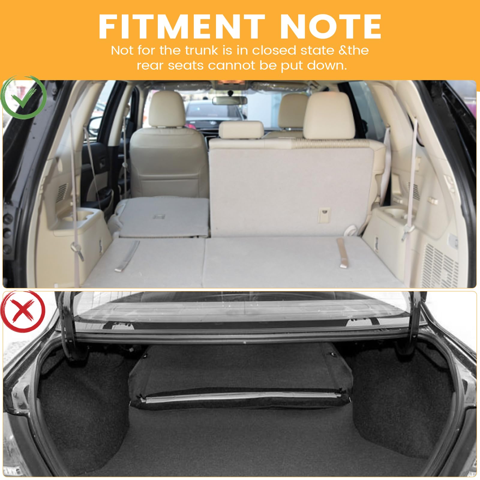 KANGIKX in use with child seat showing firm connection and stability