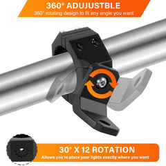 KANGIKX mounted on Polaris RZR roll bar offers stable hold