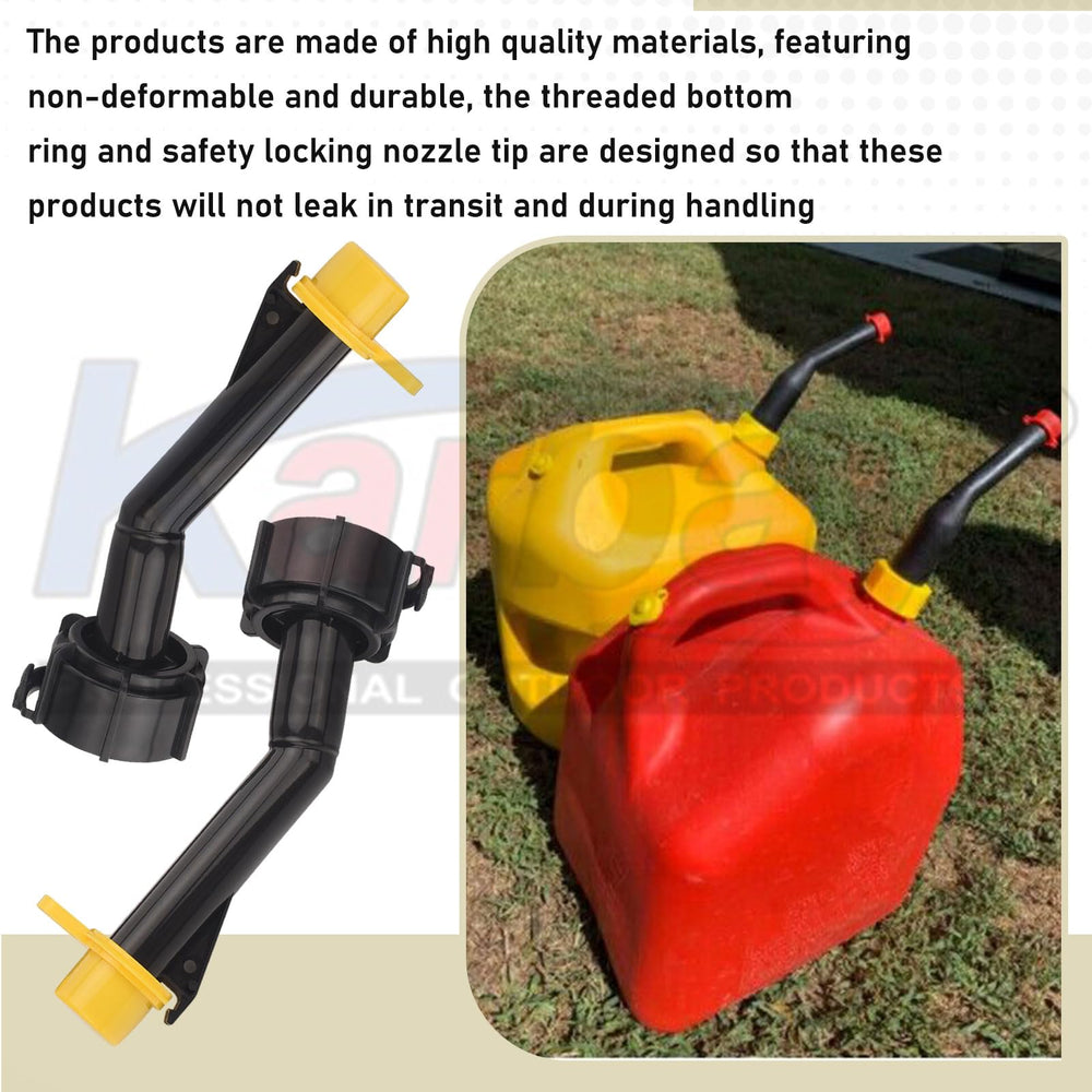Karbay parts laid flat showing five nozzles rings and caps for easy inventory check