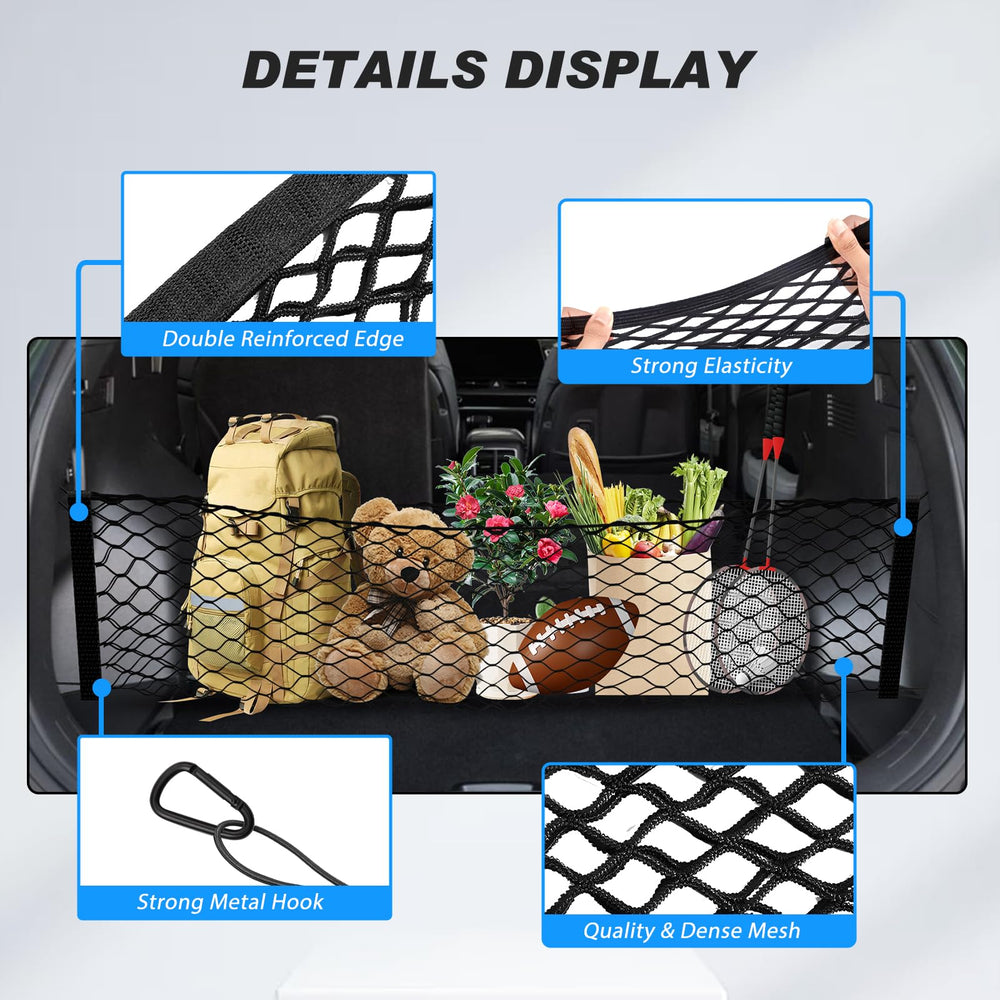 Karltys metal carabiner and plastic hooks showing secure attachment points