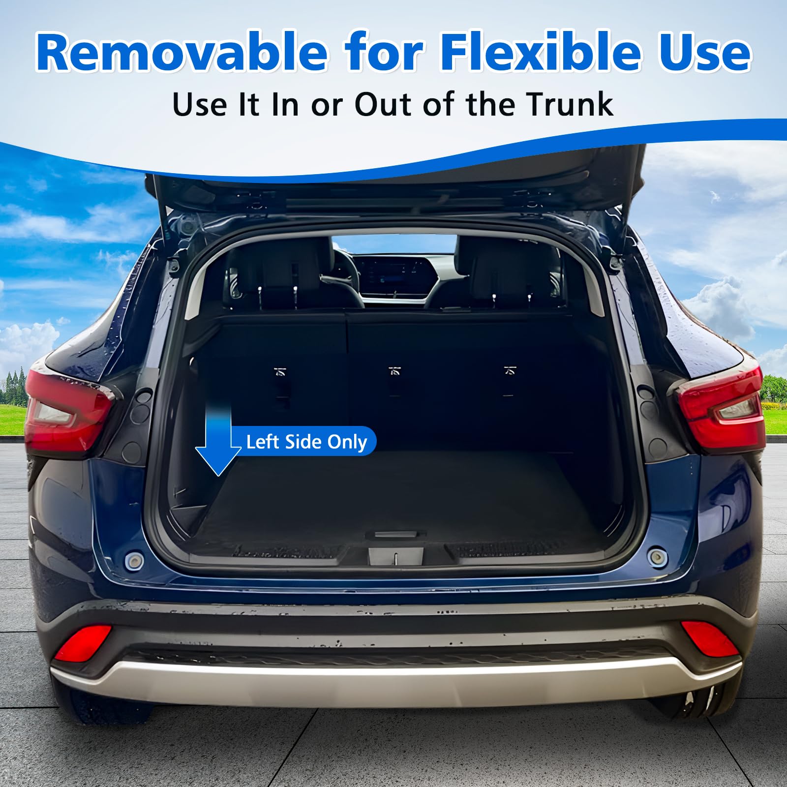 Karltys installed in Chevy Trax cargo pocket saves floor space
