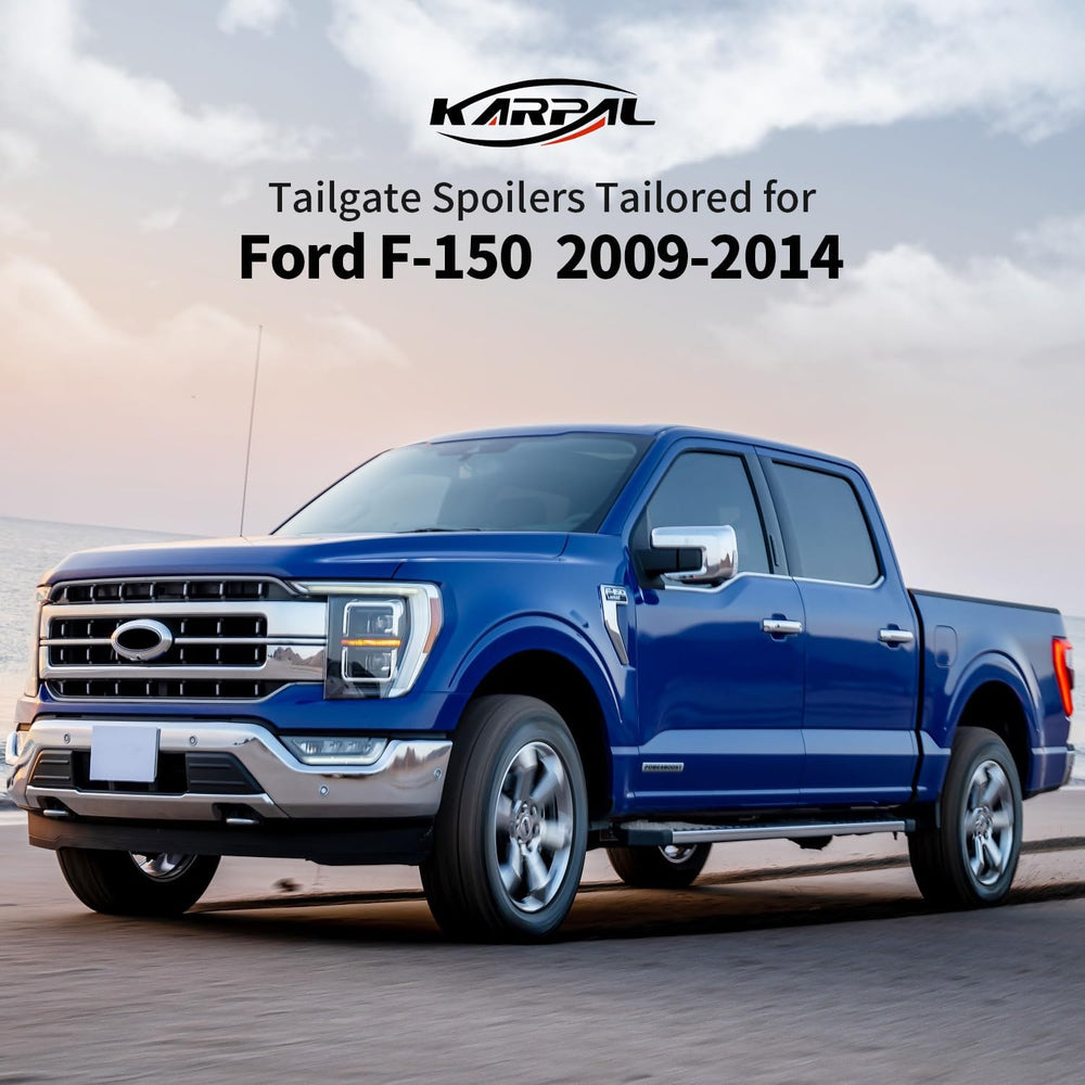 KARPAL right side end cap installed on F150 illustrating protective coverage