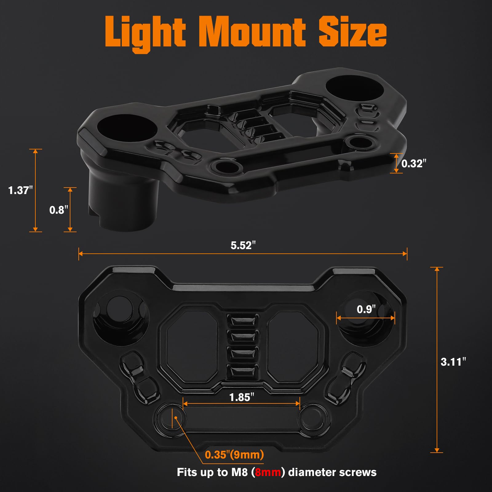 KARSAM close-up of 47mm slide rail detail—adjustable positioning for precise beam placement