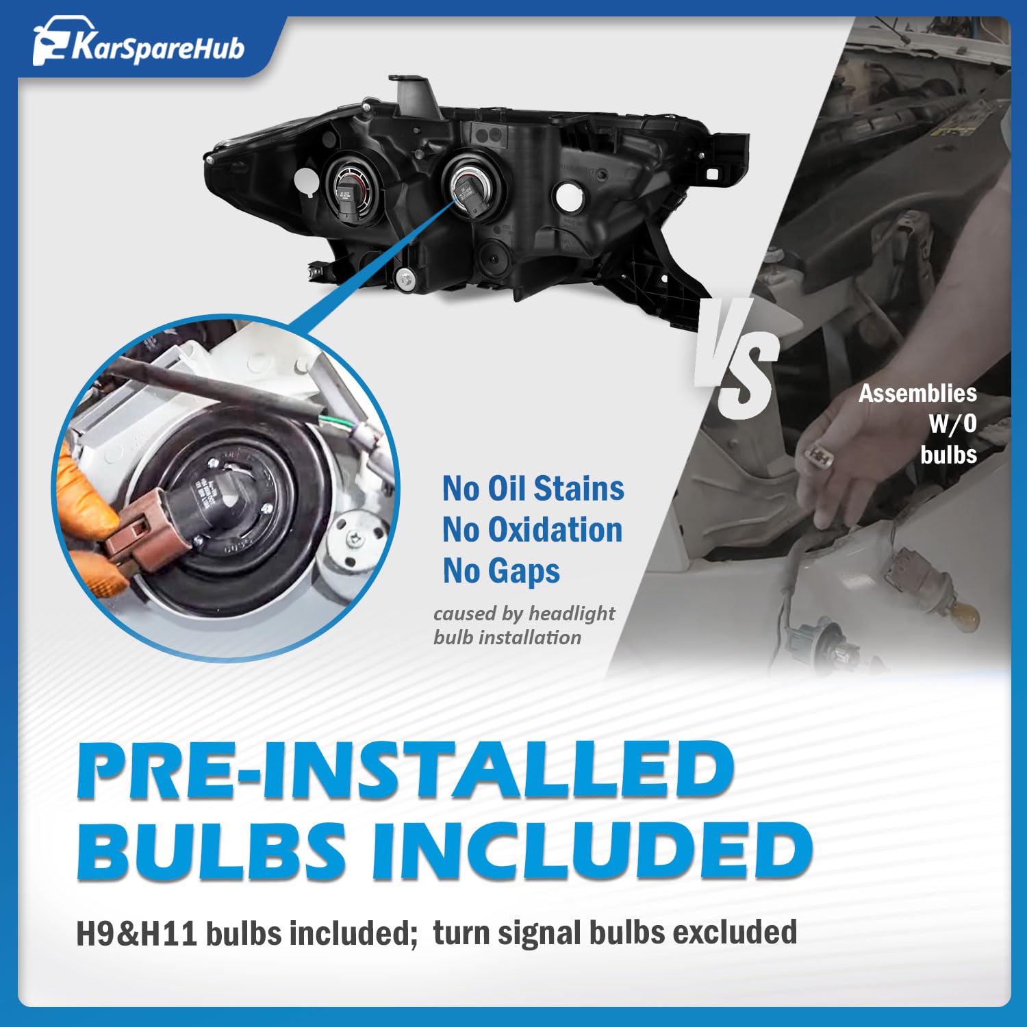 KarSpareHub headlight mounted on Toyota Tacoma demonstrating fitment