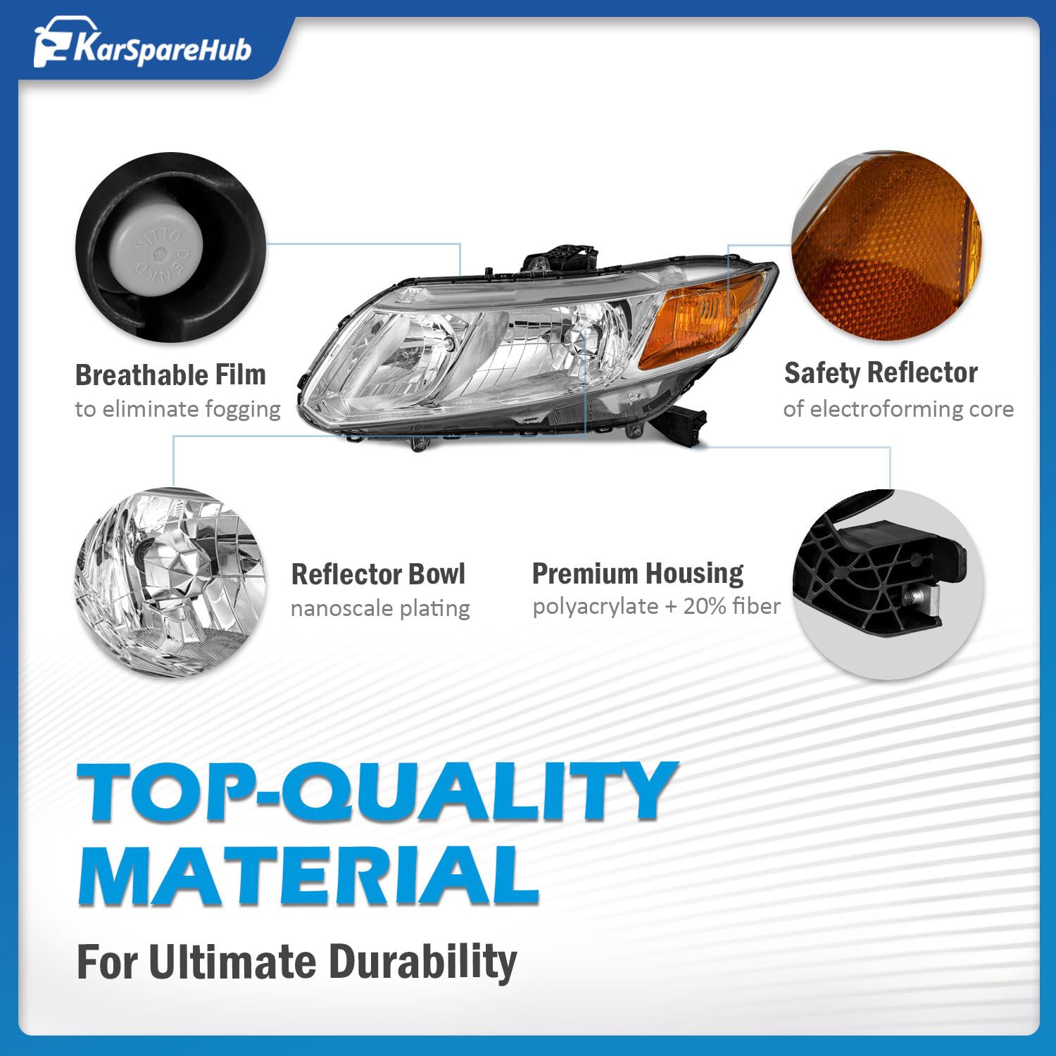 KarSpareHub sealed housing with breathable film protecting against moisture
