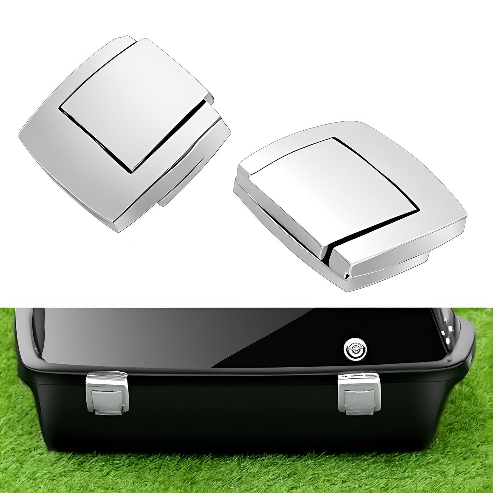 KASIMT latches side profile with tape-measure for scale showing compact, accurate dimensions