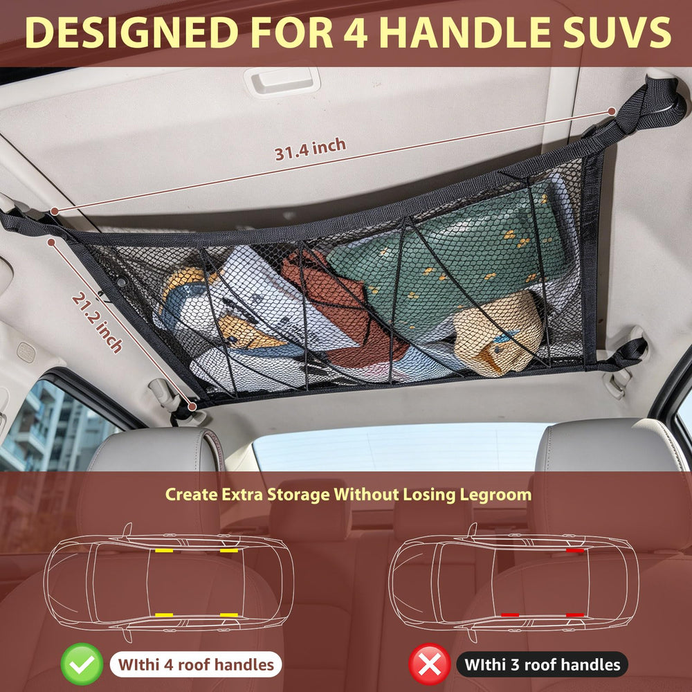 Kaskawise installed overhead in SUV freeing cabin space