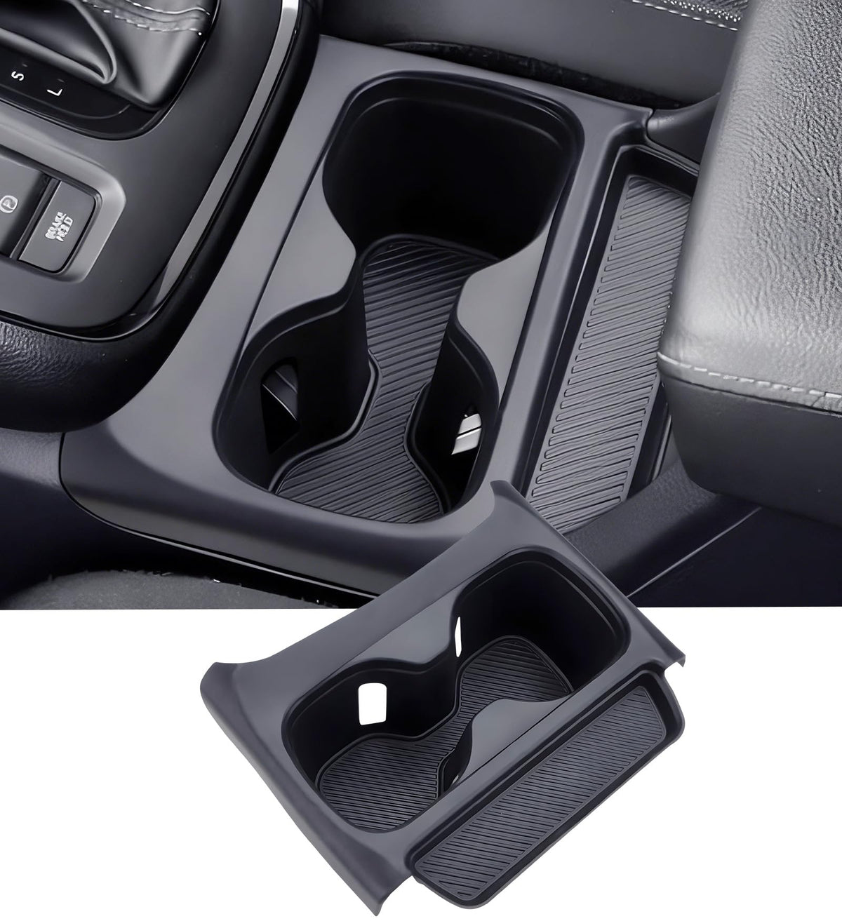Katorn front packaging showing CR‑V cup holder insert protection and fit