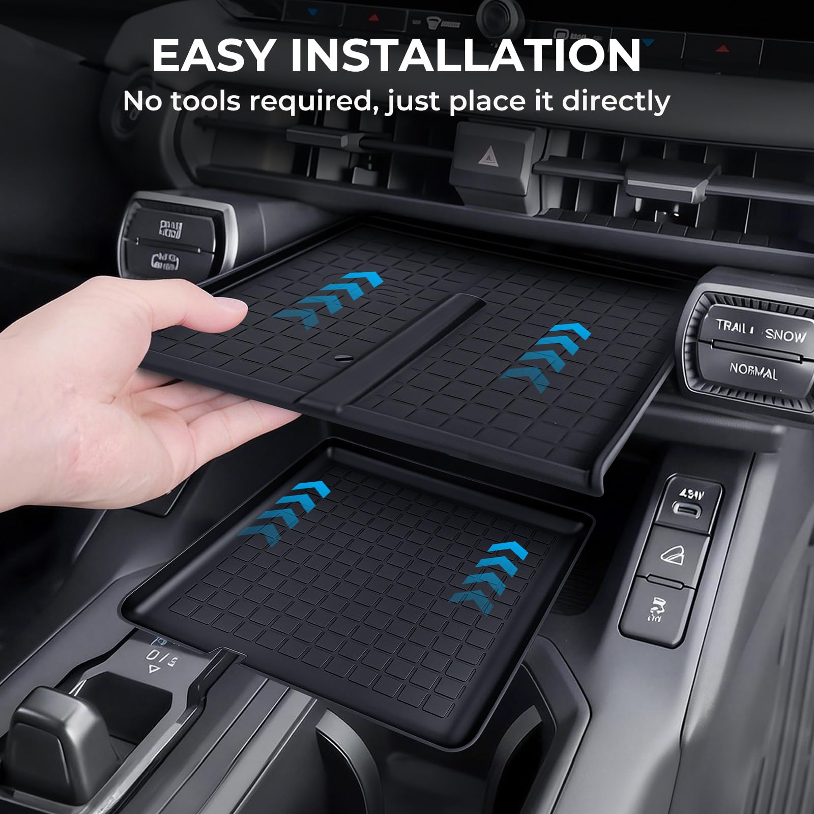 Katorn mats installed in 2026 RAV4 interior enhancing style