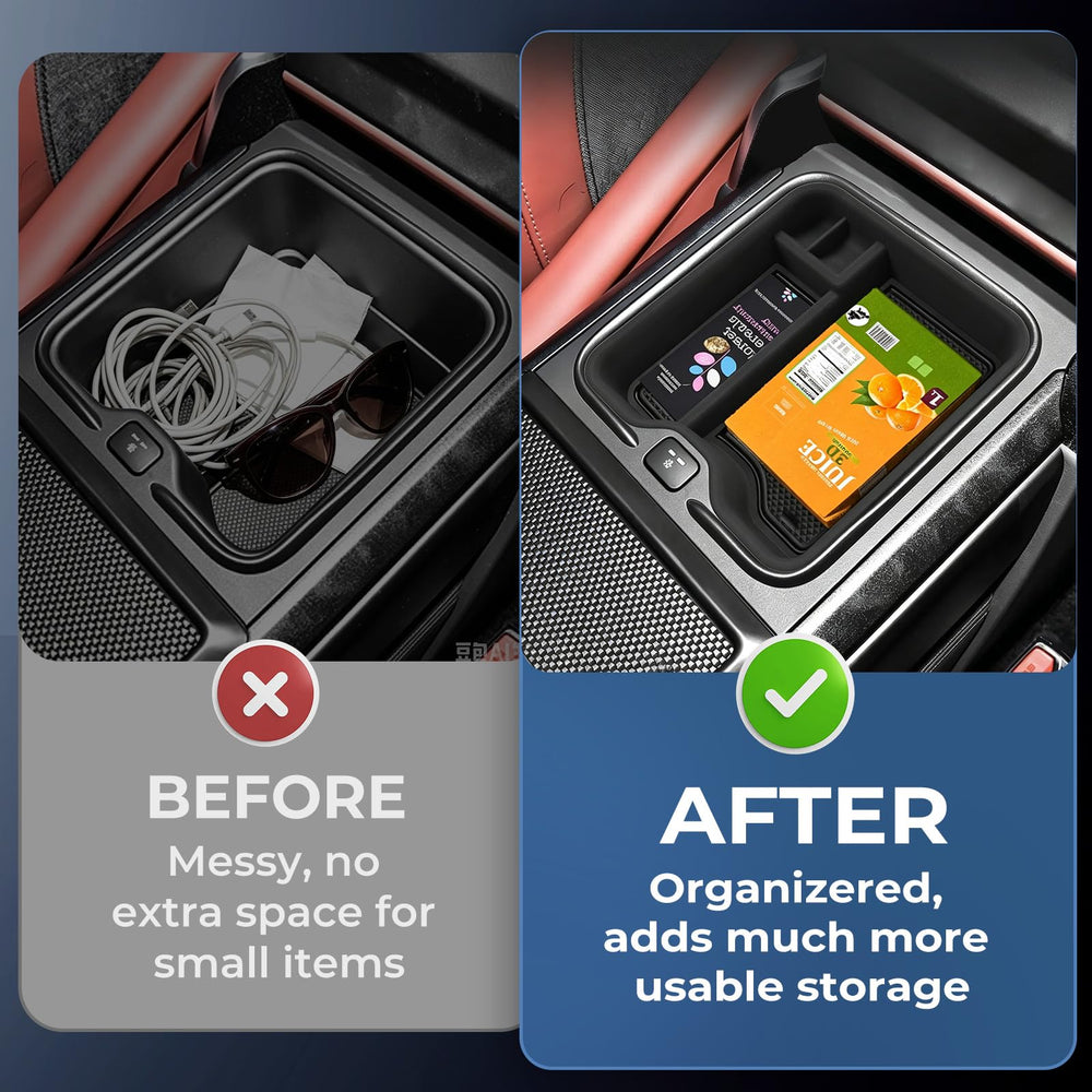 Katorn organizer holding phone sunglasses and keys for easy access