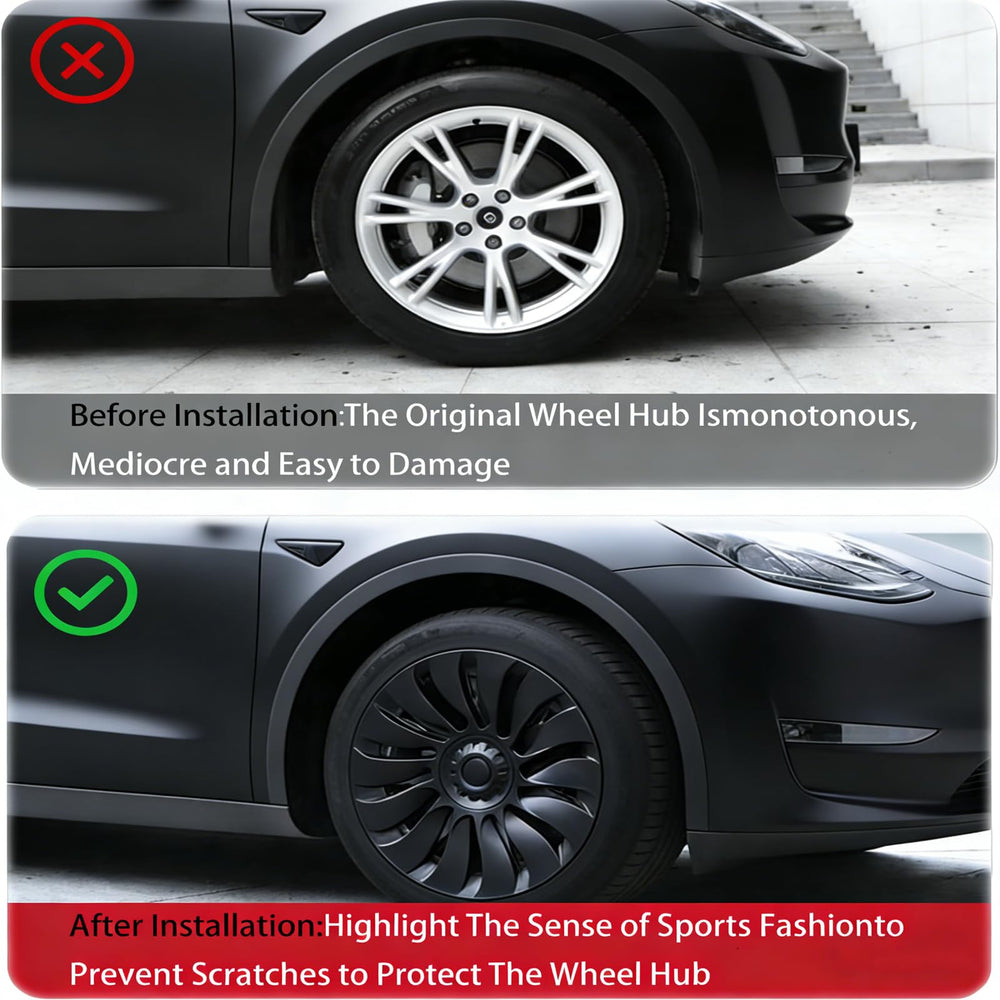 KAVANIC hubcap beside a 19 inch ruler highlighting correct diameter fit for Gemini wheels