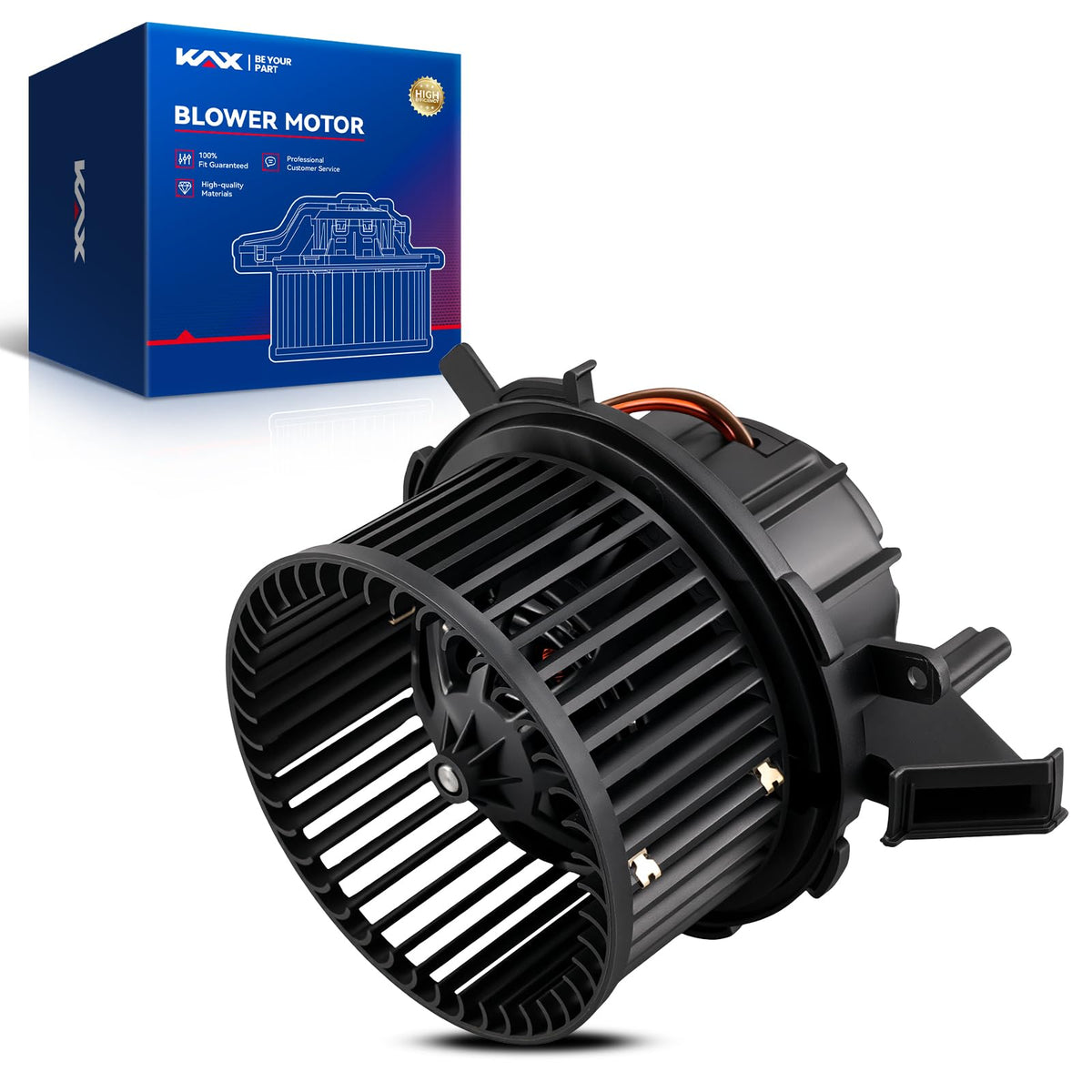 KAX blower motor front assembly showing fitment and restored airflow