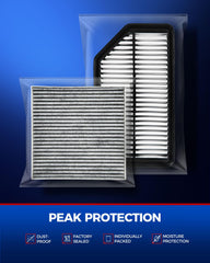 KAX filter set layout with both parts visible, simplifies maintenance purchases