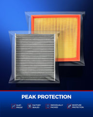 KAX filters installed in an engine bay improving intake protection