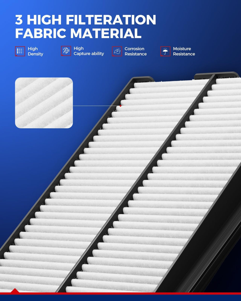 KAX installed cabin filter behind glovebox, improves passenger air quality