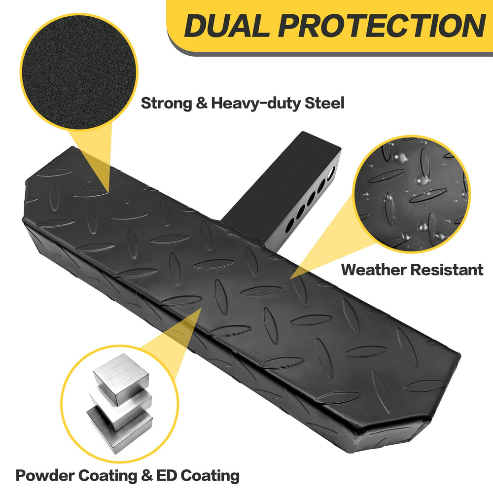 KAYCENTOP installed on SUV hitch protecting bumper while providing access