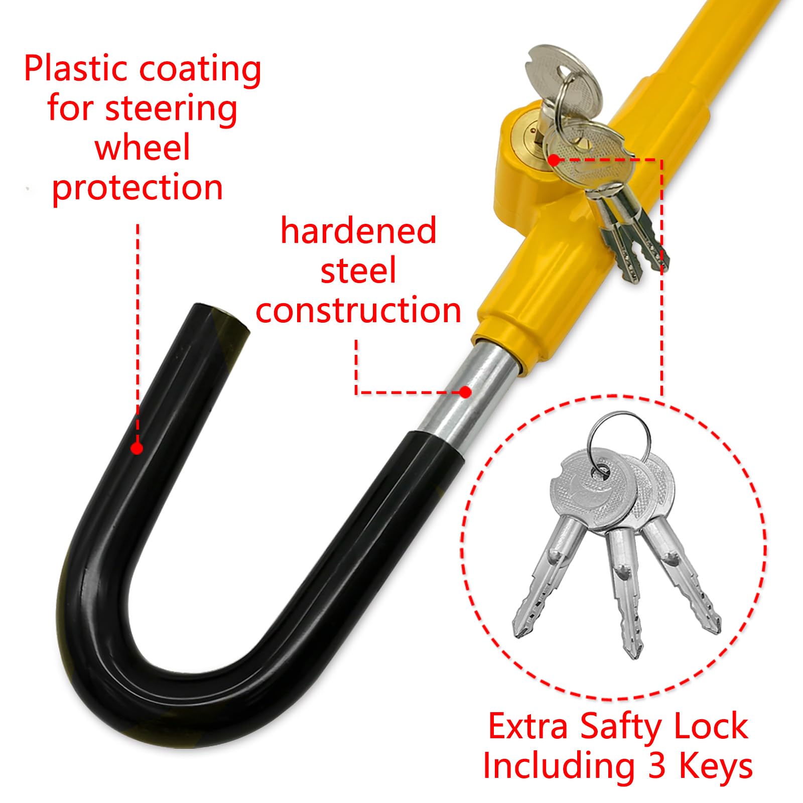KAYCENTOP close-up of lock cylinder and red-dot alignment for secure, easy locking