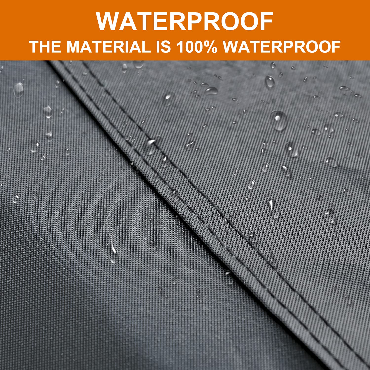 kayme close-up of seven-layer fabric demonstrating waterproof durability