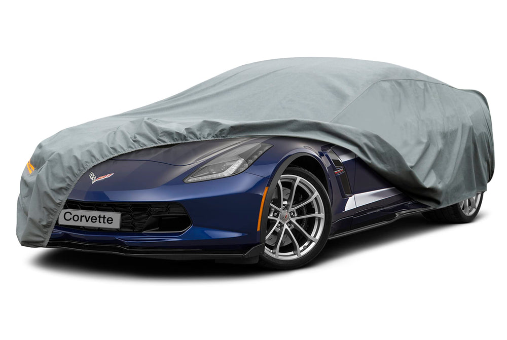 kayme front view fitted on Corvette showing full protection and clean fit