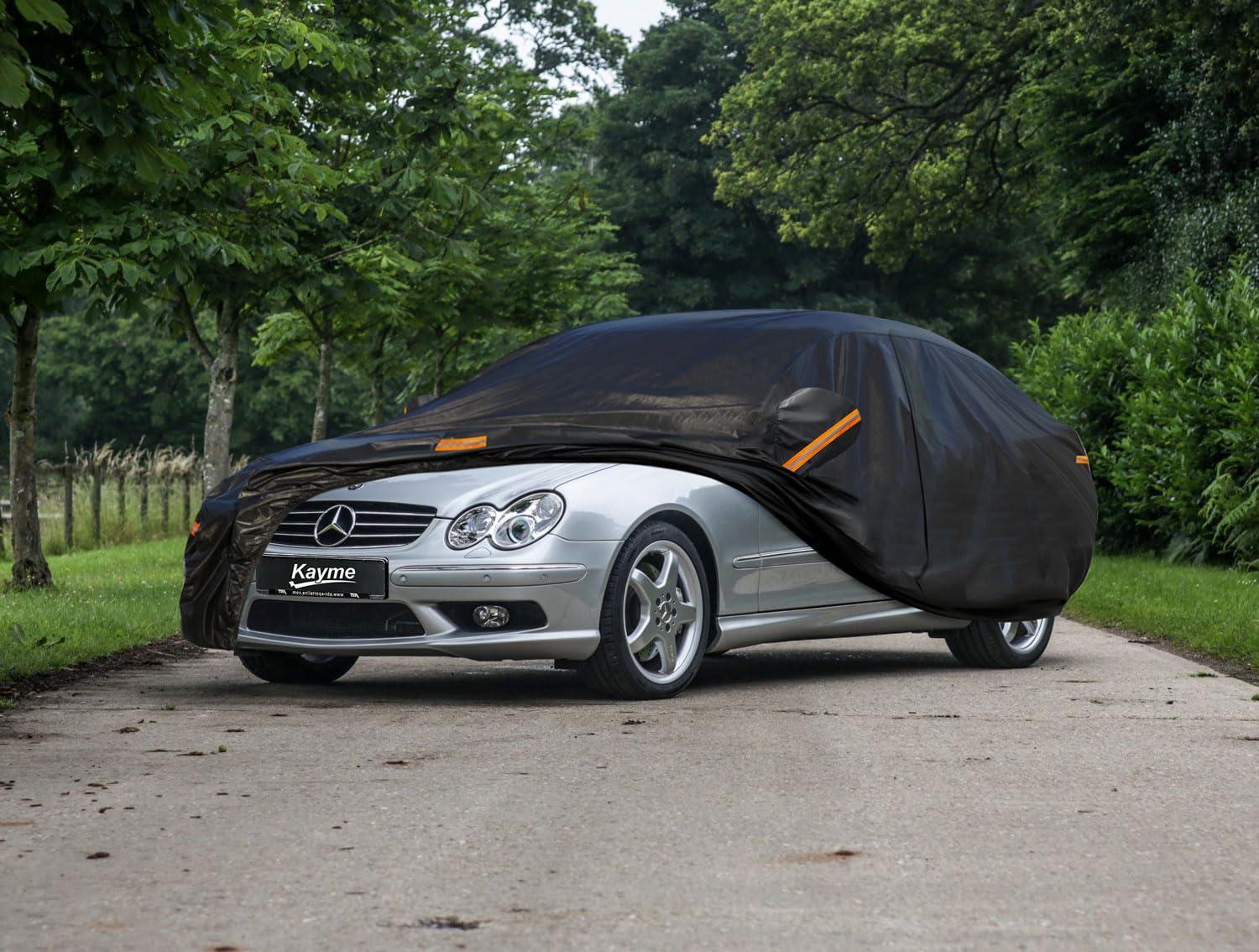 kayme full side view on Mercedes CLK, brand complete all-weather protection