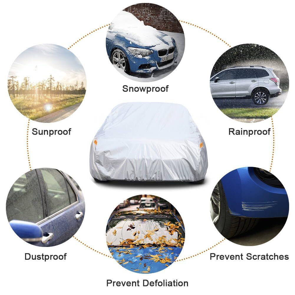 kayme covered Mustang in driveway showing weatherproof shelter